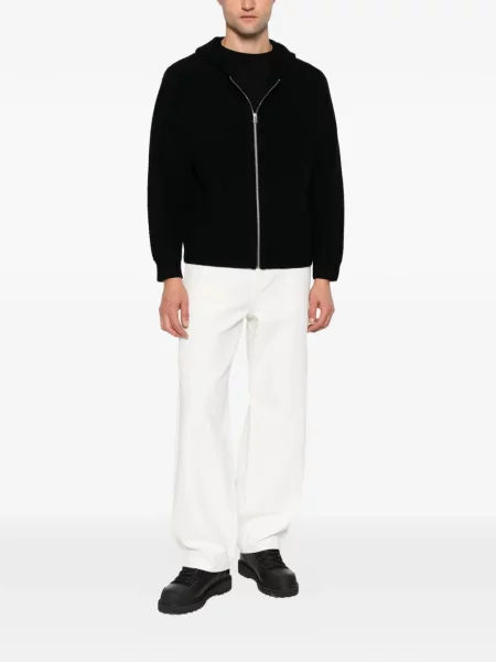 Hanorac cu glugă Stüssy de lână negru