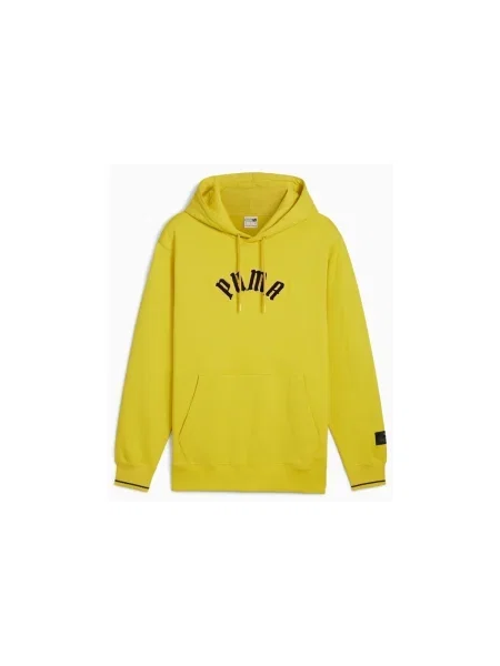 Hanorac cu glugă copii Puma Yellow galben