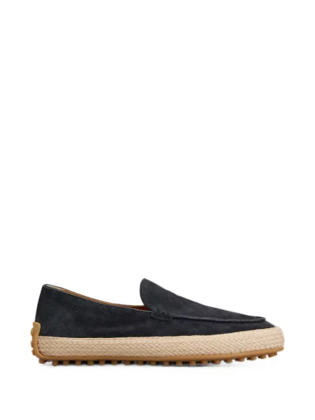 Pantofi loafer Tod's din piele de căprioară albastru