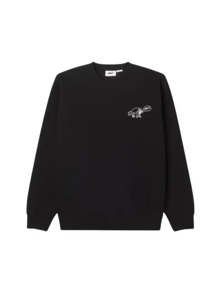 Bluza z kapturem Obey z kapturem z nadrukiem czarna