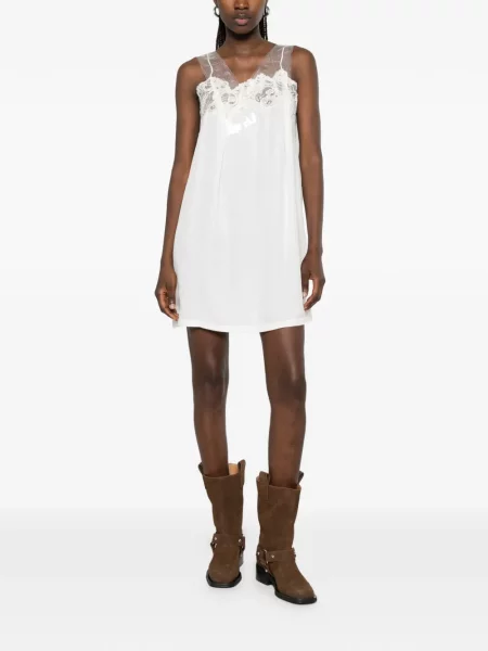 Rochie Maison Margiela din tul maro
