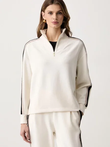 BOSS bluza z modalem Mirage_Sweatshirt HZ beżowa