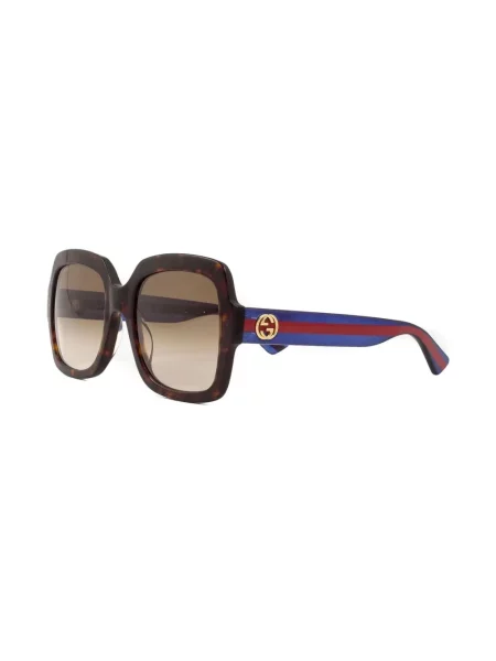 Квадратни слънчеви очила Gucci Eyewear кафяво