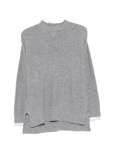 Reversibil pulover Lorena Antoniazzi cu paiete gri