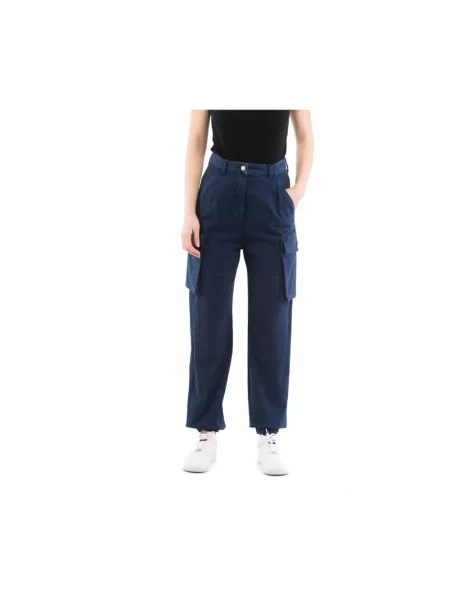 Spodnie cargo Moschino niebieskie