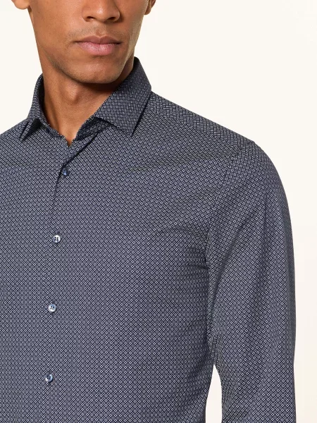 Olymp Koszula Level Five Body Fit blau khaki