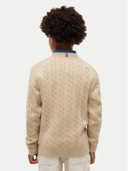 Tommy Hilfiger Megztinis Cable  smėlio