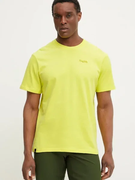 Majica kratkih rukava Haglöfs za muškarce bez uzorka žuta