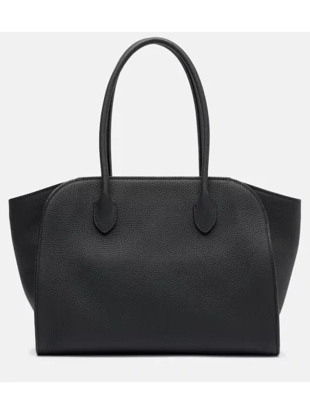 Geantă shopper The Row din piele verde