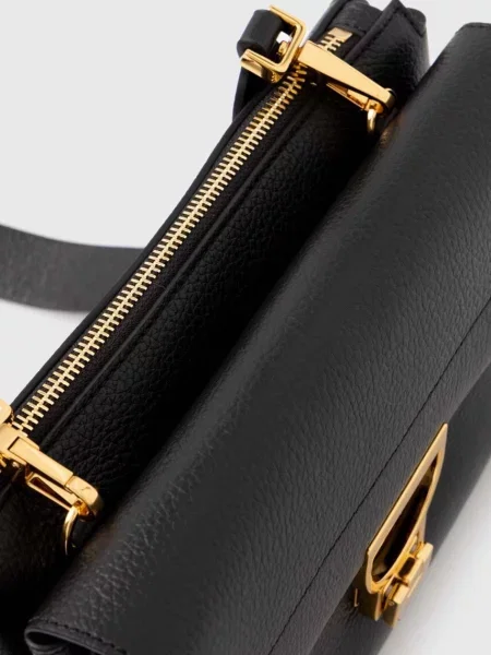 Coccinelle чанта crossbody дамска от кожа ARLETTIS черно