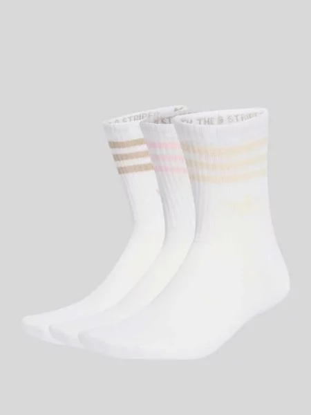 Skarpety z dodatkiem wełny w zestaw 3 szt. Adidas Originals białe