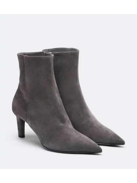 Cizme scurte Jimmy Choo din piele de căprioară gri