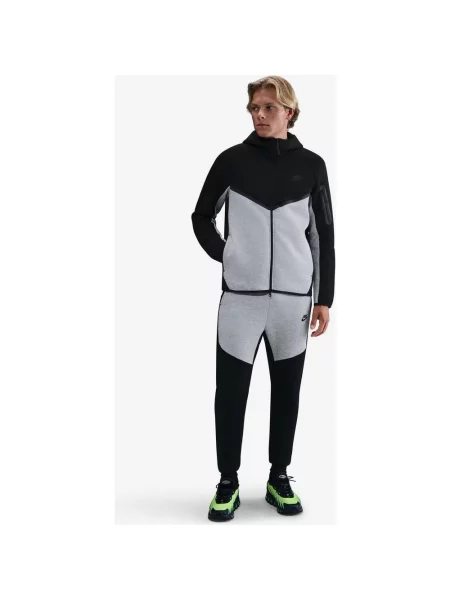 Kurtka z kapturem Nike Tech Windrunner jasnoszary S czarny