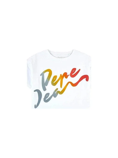 Tricou copii Pepe Jeans alb