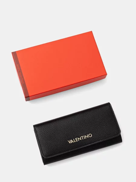 Кожаный кошелек Valentino Bags черный
