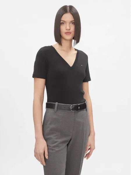 Тениска Tommy Hilfiger черно