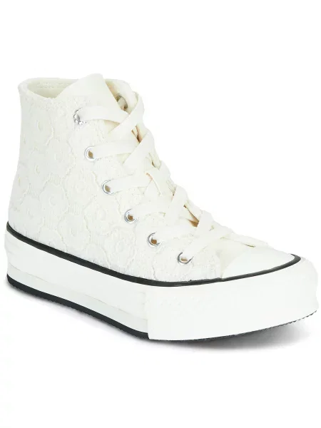 Členkové topánky Converse béžová