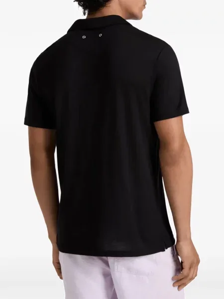 Polo Vilebrequin cu broderie negru