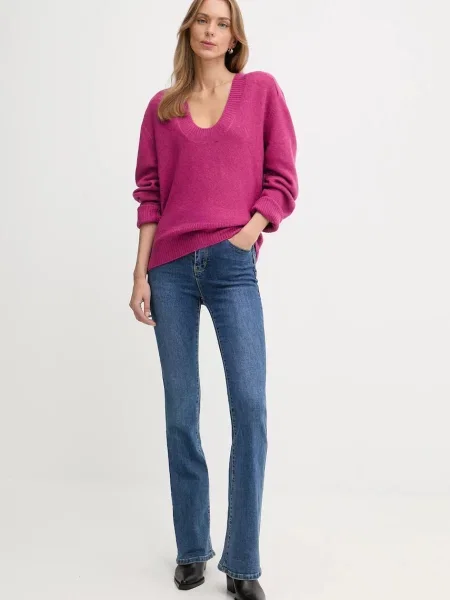 Легкий свитер United Colors Of Benetton фиолетовый