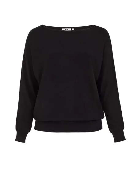 WE Fashion Pulover Curve' negru