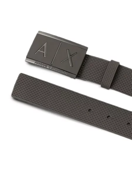 Curea Armani Exchange cu autograf gri