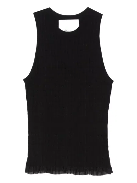 Top 3.1 Phillip Lim tricotate cu volane negru