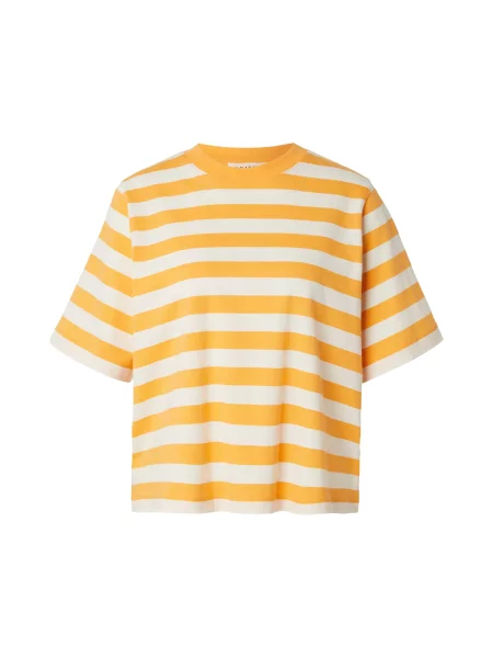 EDITED Tricou Nola crem / portocaliu alb