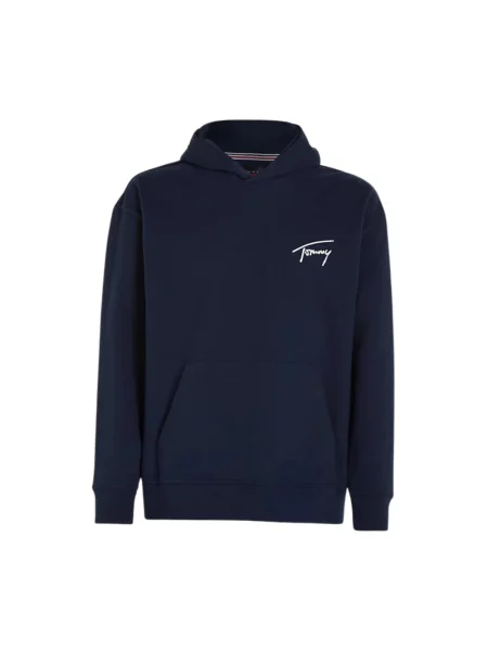 Bluza z kapturem Tommy Jeans niebieska