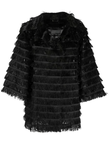 Lung geacă Alberta Ferretti negru