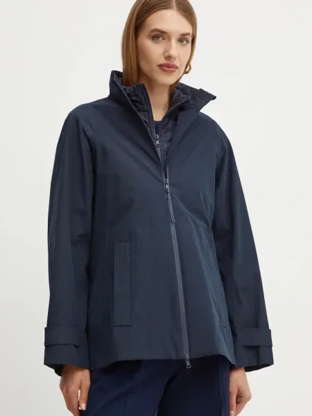 Яке Max Mara Leisure преходен модел тъмносиньо