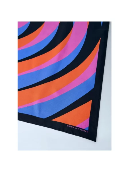 Chusta Dries Van Noten w geometryczne wzory