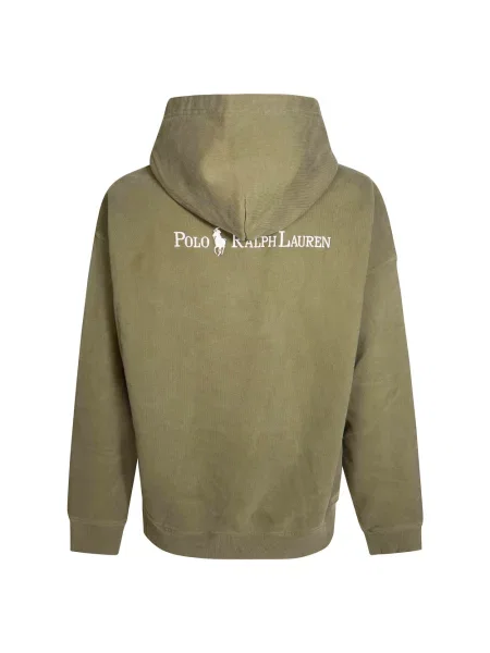 Dzianinowa długa bluza Polo Ralph Lauren z długim rękawem zielona