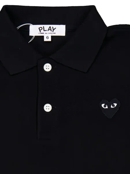 Koszulka polo dziecięca Comme Des Garcons Play czarna