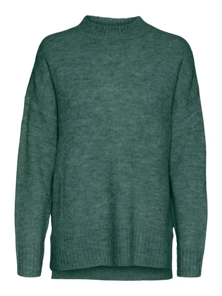 VERO MODA Sveter LEFILE smaragdová zelená