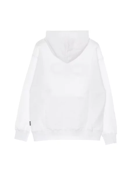 Bluza z kapturem Propaganda z kapturem z logo biała