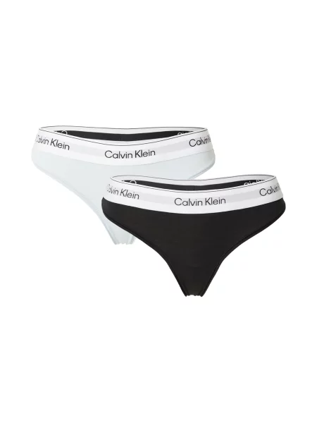 Calvin Klein Underwear Tanga verde mentă negru