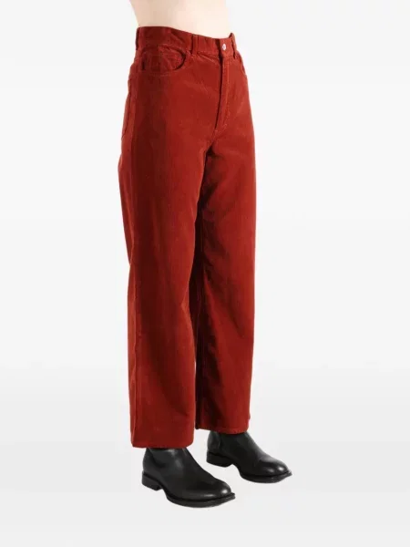 Pantaloni Auralee de catifea cord roșu