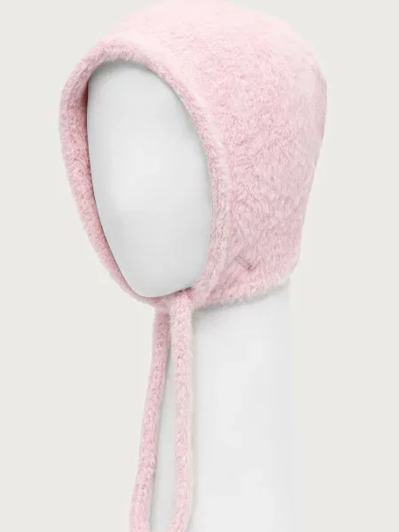 Kangol füles sapka női FAUX FUR KNIT BONNET rózsaszín