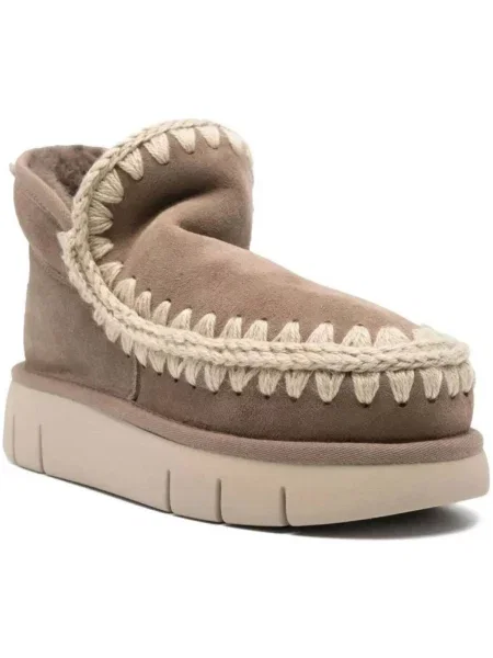 Pantofi Mou din piele de oaie bej