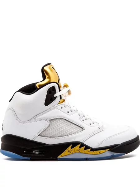 Sneakerși Jordan 5 Retro retro alb