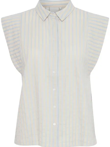 ICHI Bluză KADAYA / albastru deschis bej