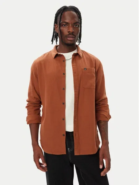 Quiksilver Риза Светлокафяв