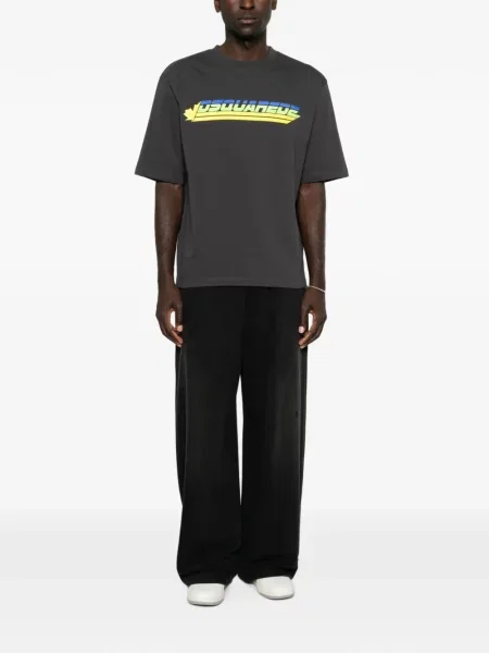 Tricou Dsquared2 cu imagine gri