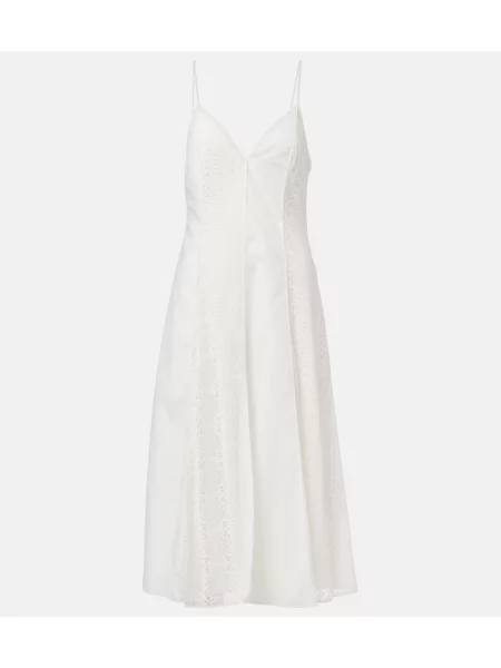 Rochie midi Simkhai din dantelă până la genunchi de costum alb