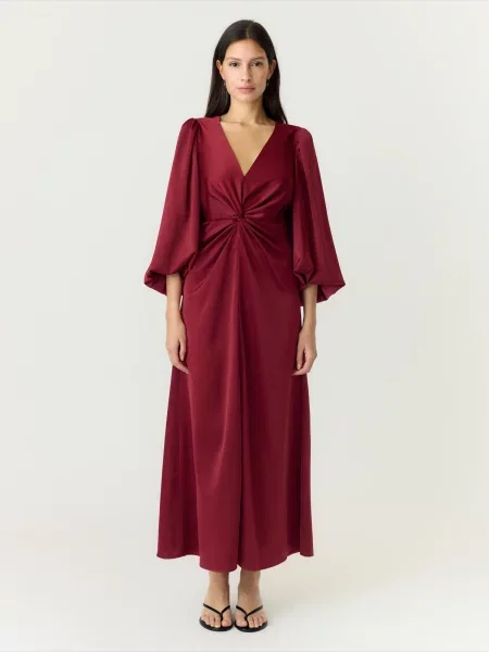 YAS Rochie de seară YASTHEA merlot roșu