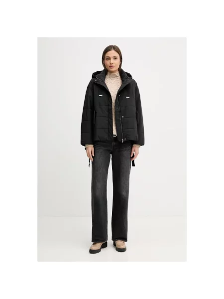 Sweter z golfem Benetton brązowy