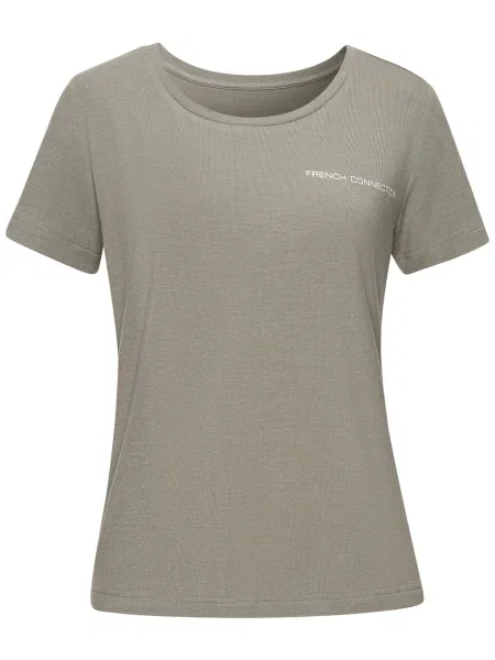 FRENCH CONNECTION Bluză de noapte kaki alb