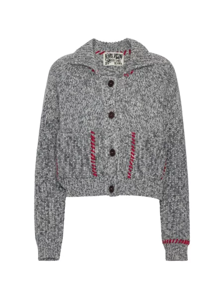 Cardigan Henrik Vibskov tricotate chunky gri
