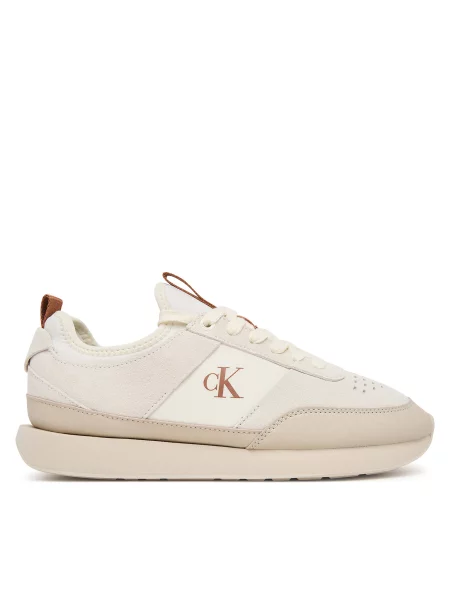 Sneakers Calvin Klein Retro Runner Sock Laceup Neo Mix Crem