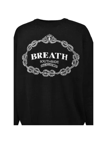 Pulover Breath cu decolteu rotund negru